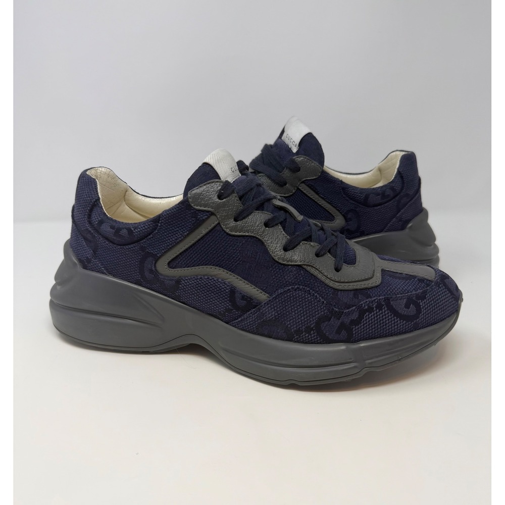 Gucci Rhyton Blue Maxi GG Supreme Sneaker Size 11 US 10 Gucci